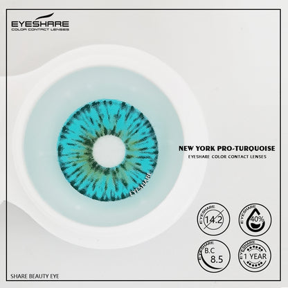 NewYork Turquoise 14.2mm 1 Pair | 1 Year