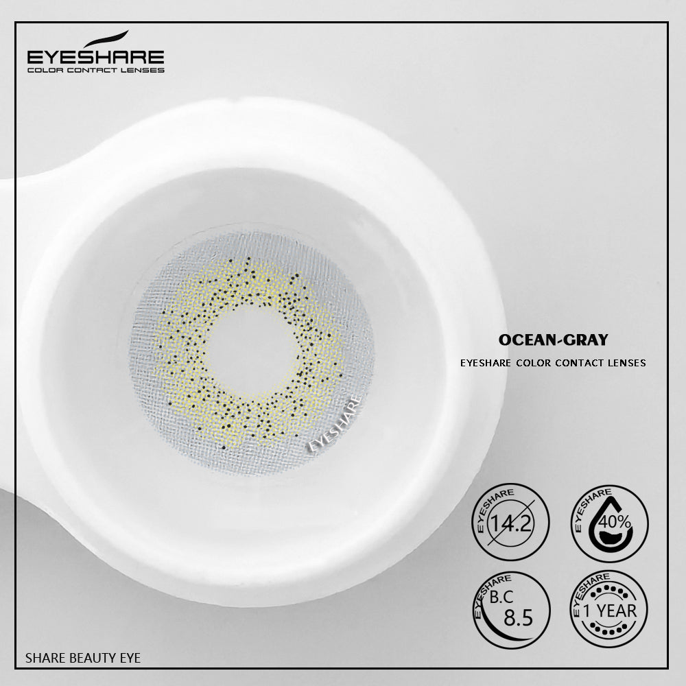 Ocean Gray 14.2mm 1 Pair | 1 Year